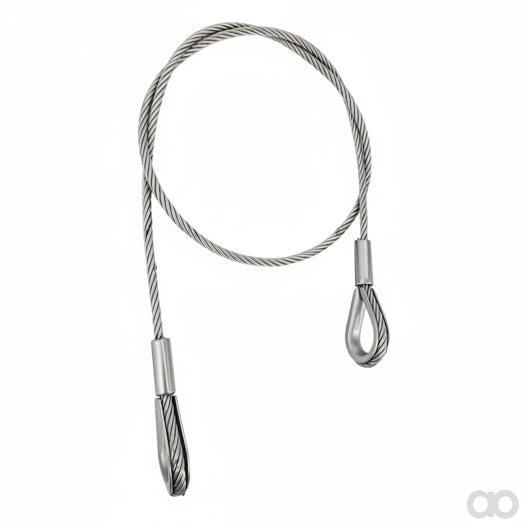 Amazone - 3554600 - Cavo in acciaio 5x980, 2 occhielli