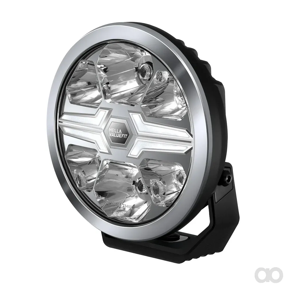 HELLA - 1FJ 357 198-001 - LED-High Beam Headlight, Blade Chrom 7", 12/24V, white, 1670lm – Front