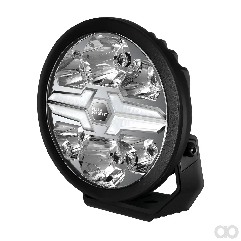 HELLA - 1FJ 357 199-041 - LED-High Beam Headlight, Blade Black  9", 12/24V, white, 1700lm – Front