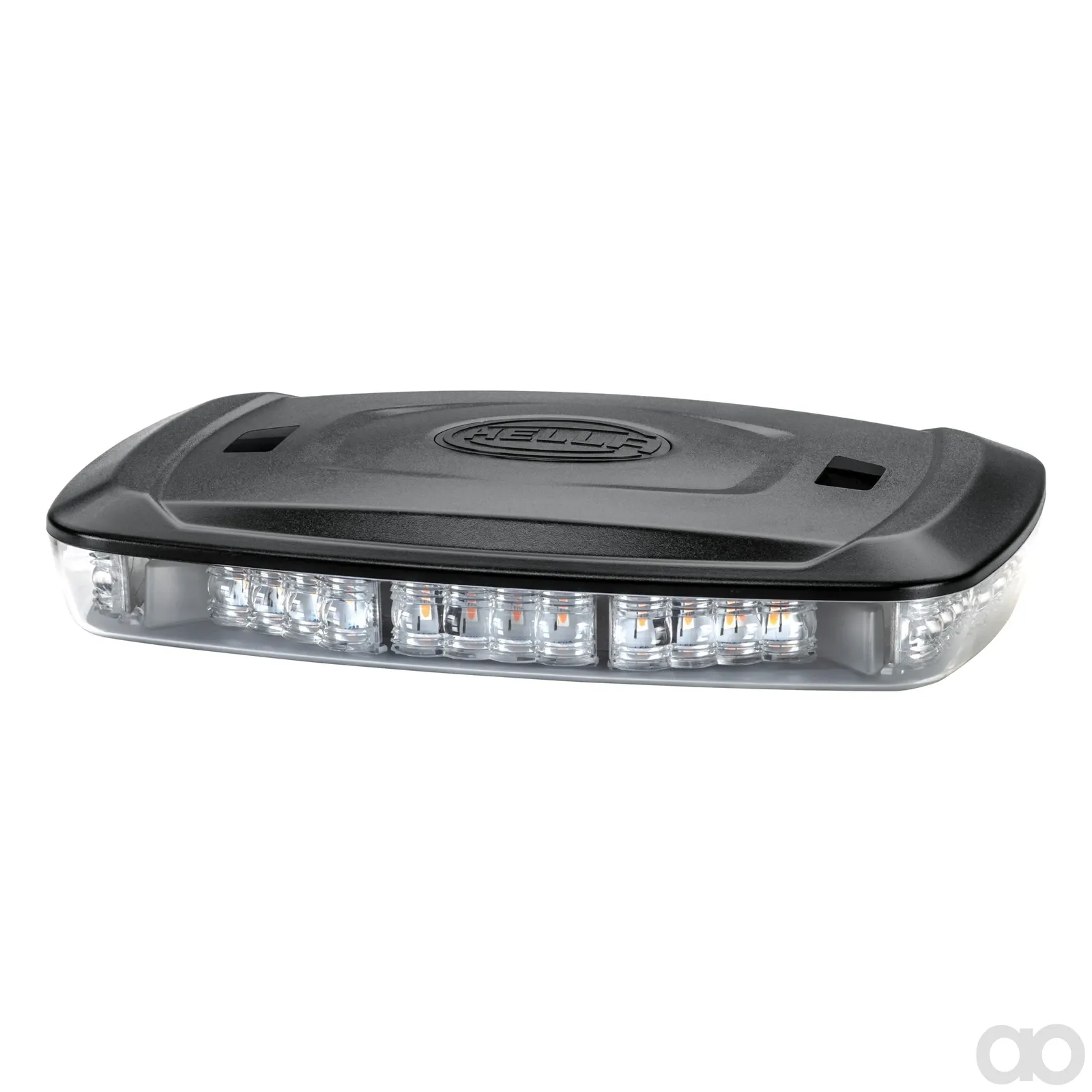 HELLA - 2RL 014 566-021 - Luce di allarme a LED, barra luminosa micro, 12/24V, giallo (arancione)