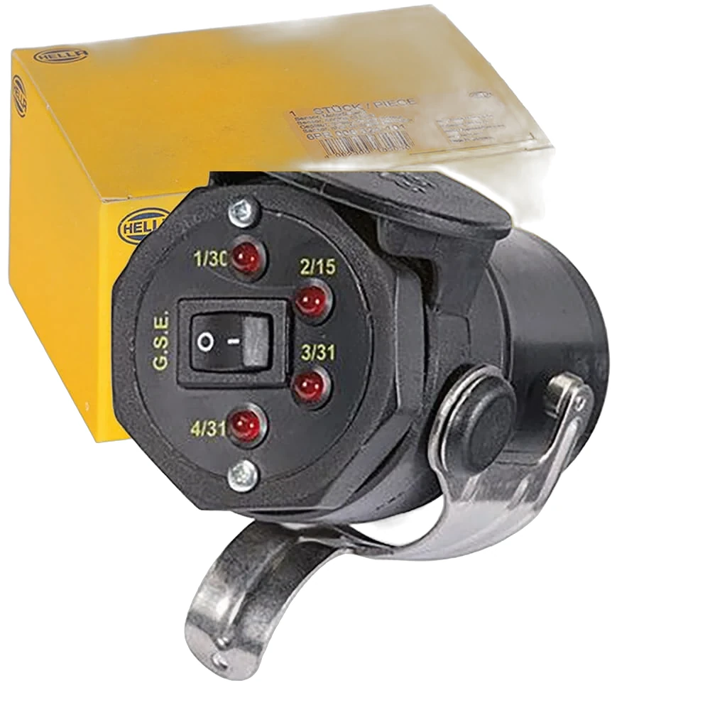 HELLA - 8PD 004 508-001 - Prova, presa di traino, 12 V, connettore a 7 poli