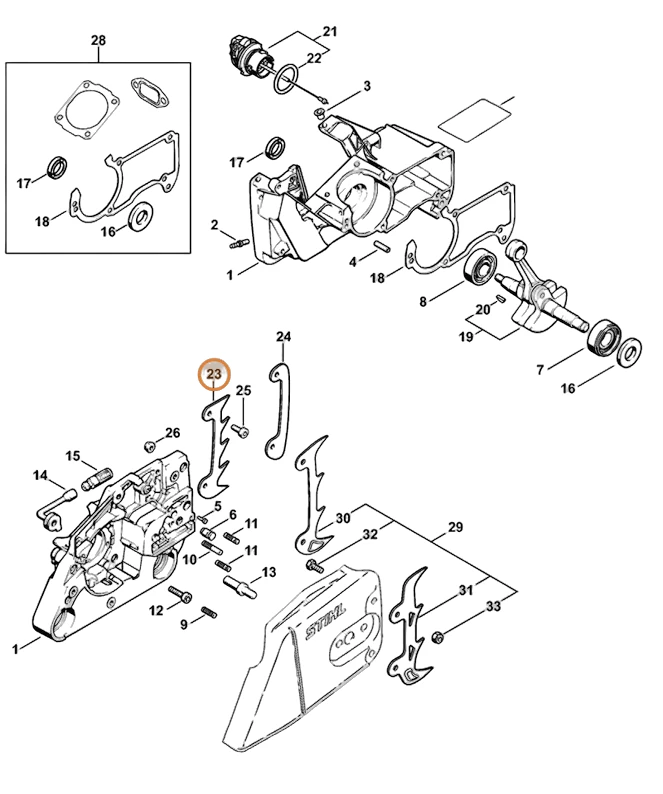 Stihl - 1110-664-0501 - Supporto per artiglio