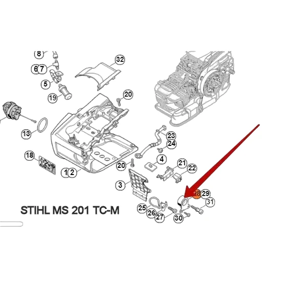 Stihl - 1129-790-9900 - Cuscinetto assorbitore di urti