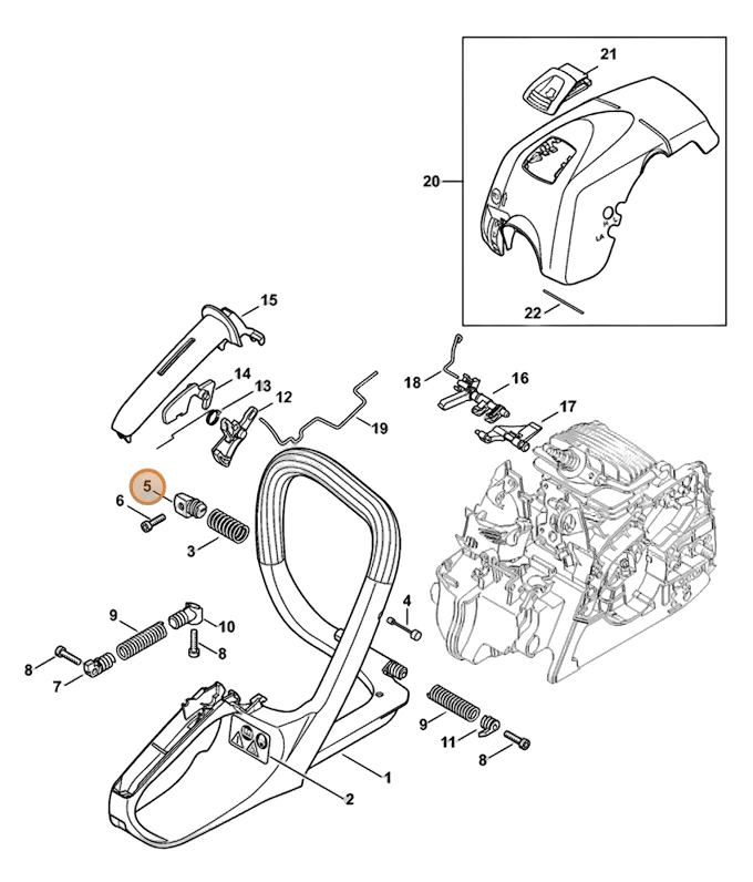 Stihl - 1139-792-2901 - Presa antivibrazione