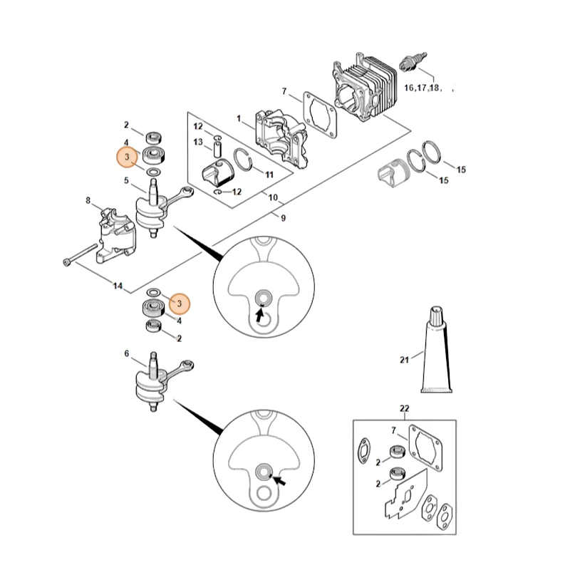 Stihl - 4140-036-0300 - Guarnizione