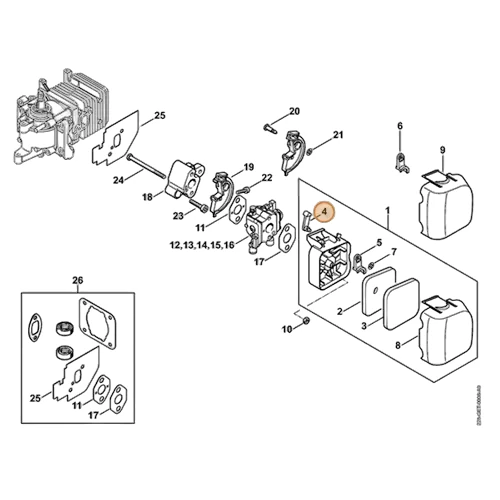 Stihl - 4140-141-3700 - Manico
