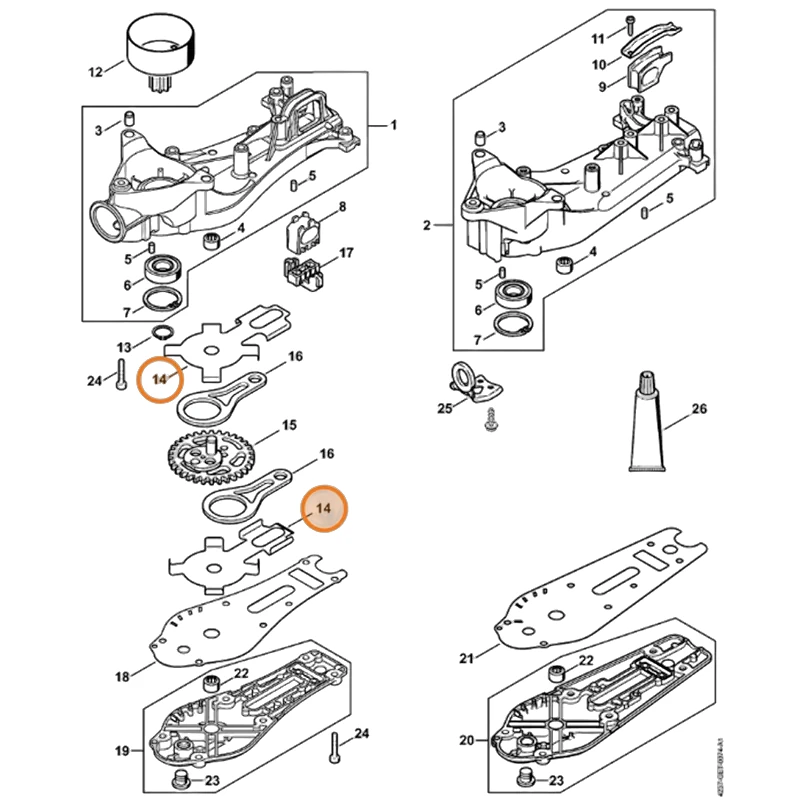 Stihl - 4237-642-4801 - Elemento in lamiera