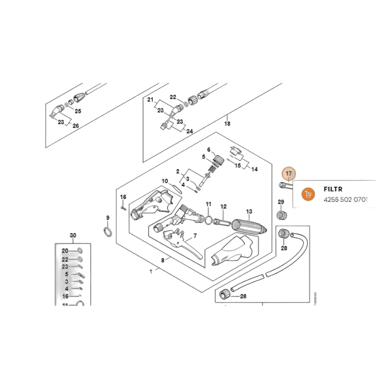 Stihl - 4255-502-0701 - Filtro