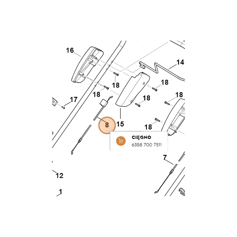 Stihl - 6358-700-7511 - Cavo