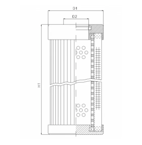 Filtrec - D121T25BV - Elemento filtro idraulico