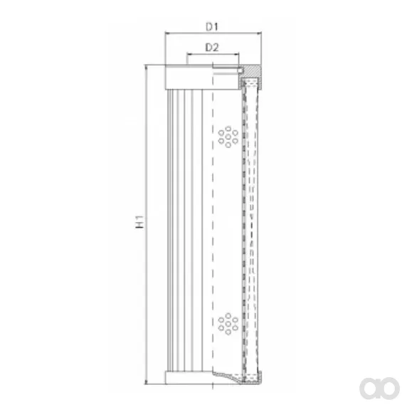 Filtrec - DLD100B40B0 - Elemento filtro idraulico