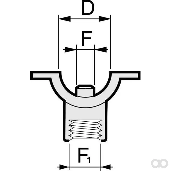 Arag - 004215 - Morsetto in ottone per tubo da 1/2" con filettatura 1/4" BSP