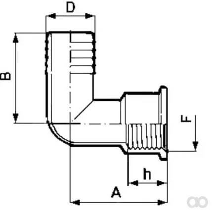 Arag - 1102430 - Scollo 90° 30 mm x 1" F