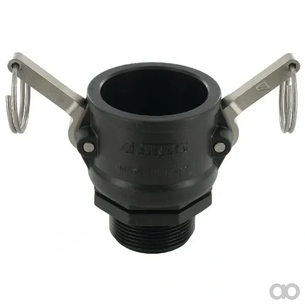 Arag - 18106B - Camlock Tipo B 1-1/2" Filettatura Maschile, Polipropilene