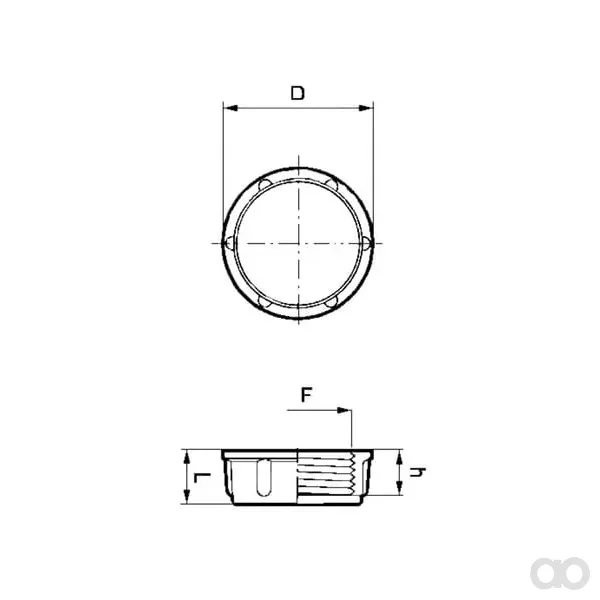 Arag - 2102040 - Cappuccio con filettatura femmina 1"