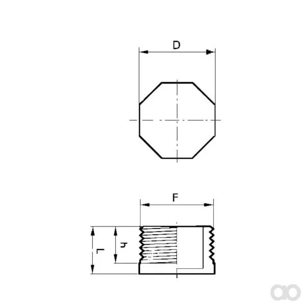 Arag - 215001 - Copertura per tubo maschio 1/4"