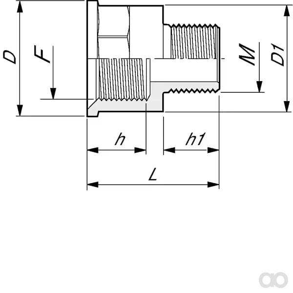 Arag - 2452002 - Manganello riduttore F/M 1/2"x1/4"