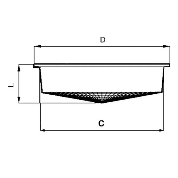 Arag - 300304 - Cestino per foro da 108 mm, bordo da 118 mm