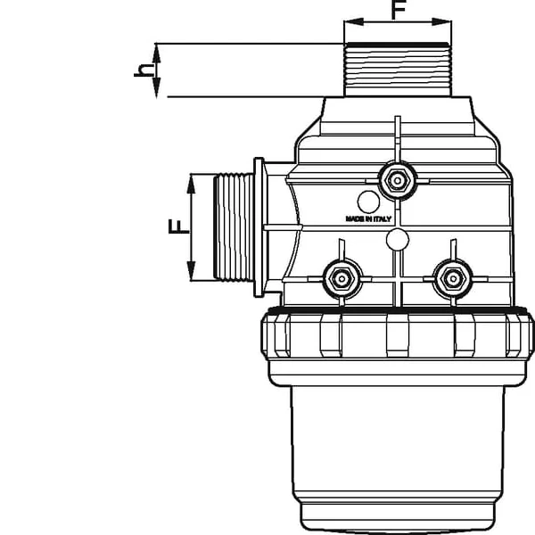 Arag - 3132053 - Filtro a sussione Arag 1 1/4" 80-100