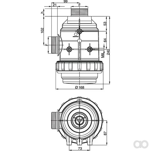 Arag - 3162073 - Filtro a sussione Arag 2" 160-220 l/min
