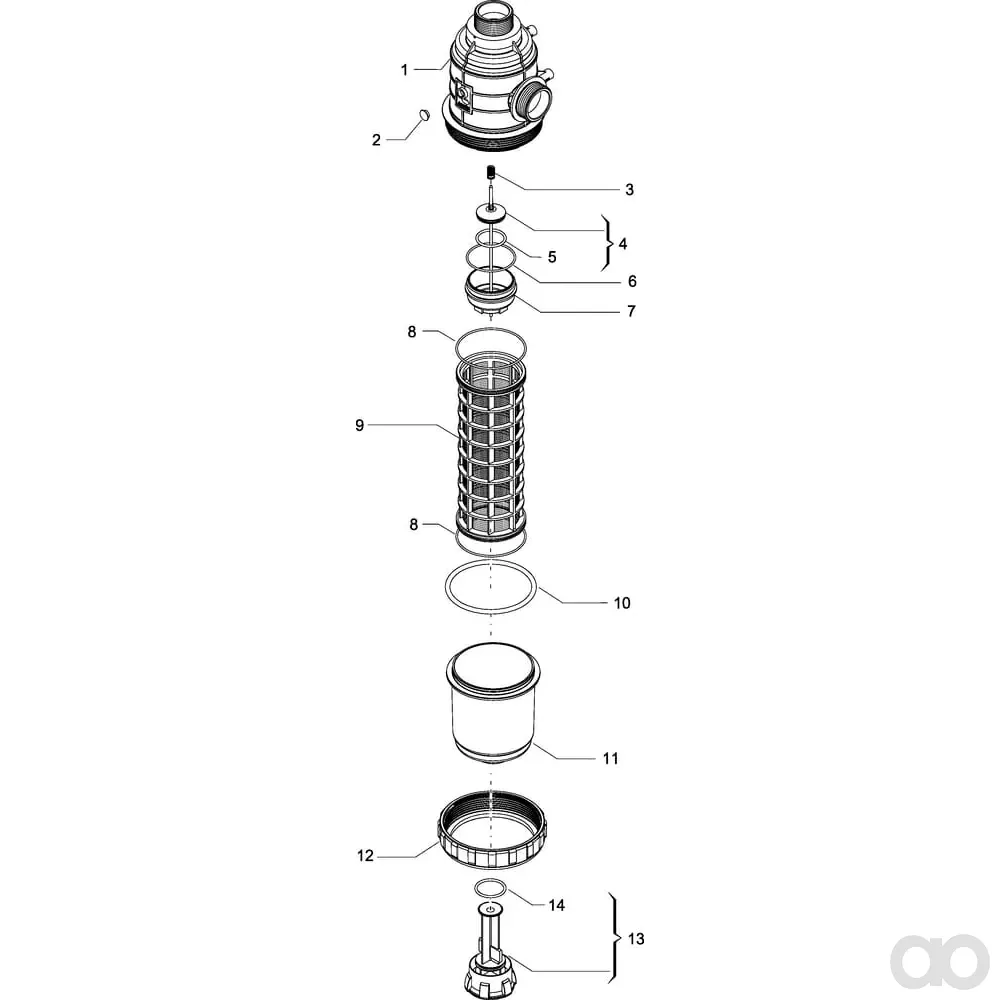 Arag - 3172473 - Filtro a vuoto 2" 200-260 L/min
