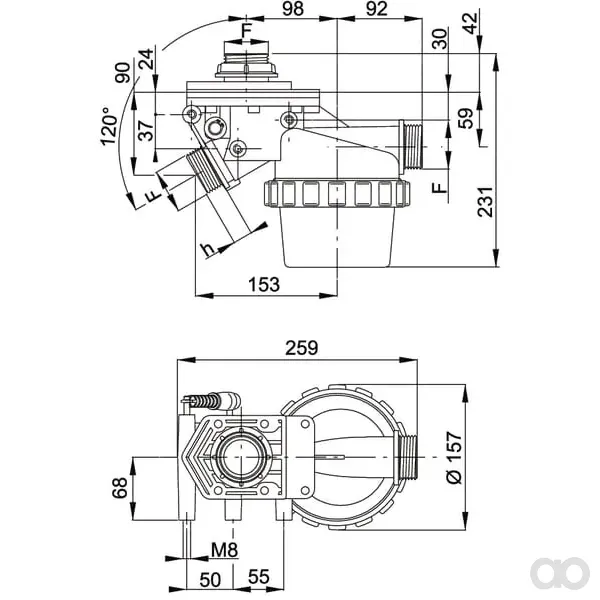 Arag - 318103 - Filtro a Svuotamento 1 1/2" 5 3 Vie