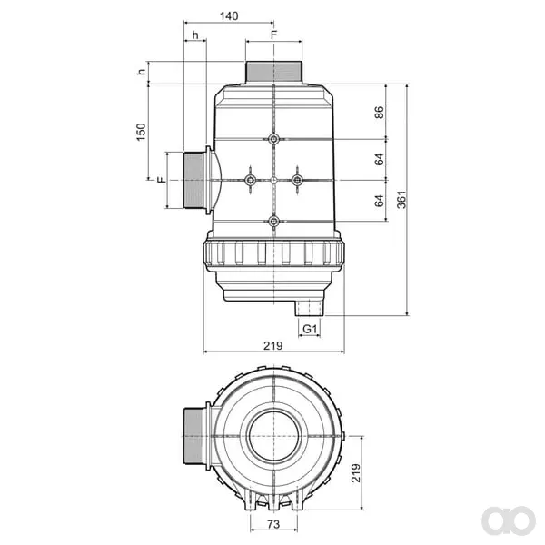 Arag - 319093 - Filtro a Svuotamento 3" 400-800 L/Min