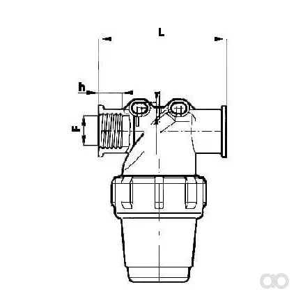 Arag - 3240T0235 - Filtro per linea 1/2" F 80 mesh