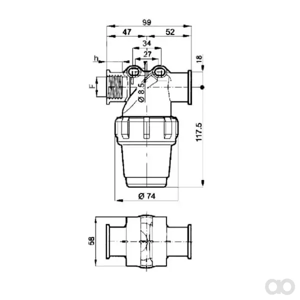 Arag - 3242033 - Filtro a pressione 3/4