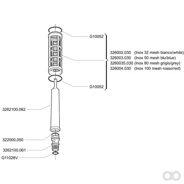 Arag - 3262100061 - Connessione per filtro 326/328