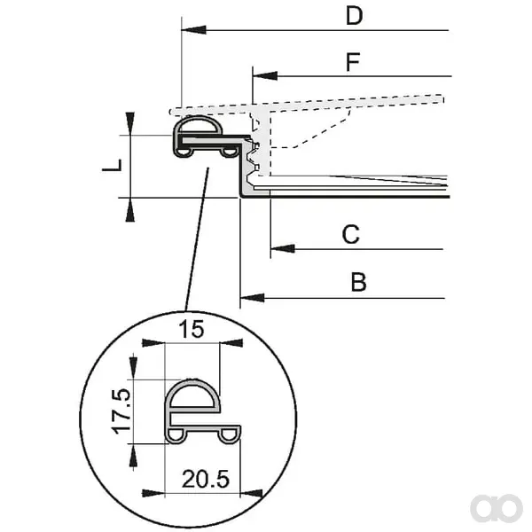 Arag - 350680 - Anello filettato con sigillo D.620