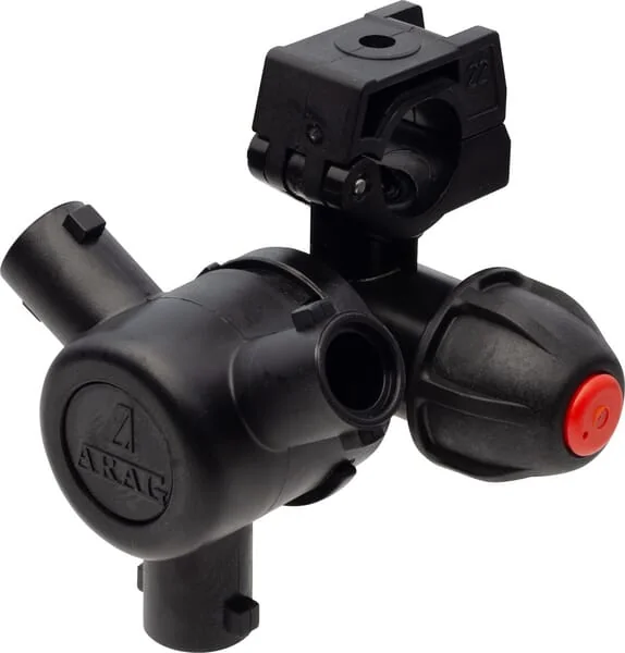 Arag - 406425A7 - Supporto per ugelli a 3 vie per tubo da 25 mm