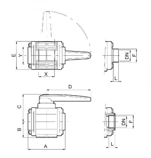 ARAG - 453005A66 - Ball Valve 2-Way 1 1/2\ F"