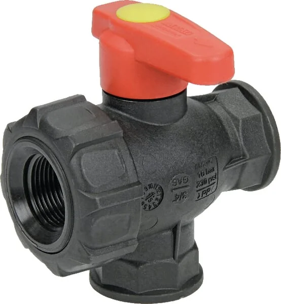 Arag - 45531113 - Valvola a sfera 3/4 3 vie, attraverso