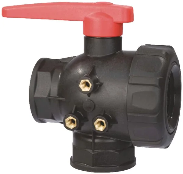 Arag - 45531116 - Valvola a sfera 1 1/2 3 vie, passante
