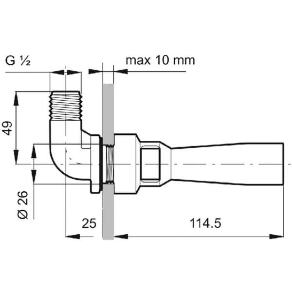 Arag - 502010 - Mixer per serbatoio con giunto 90