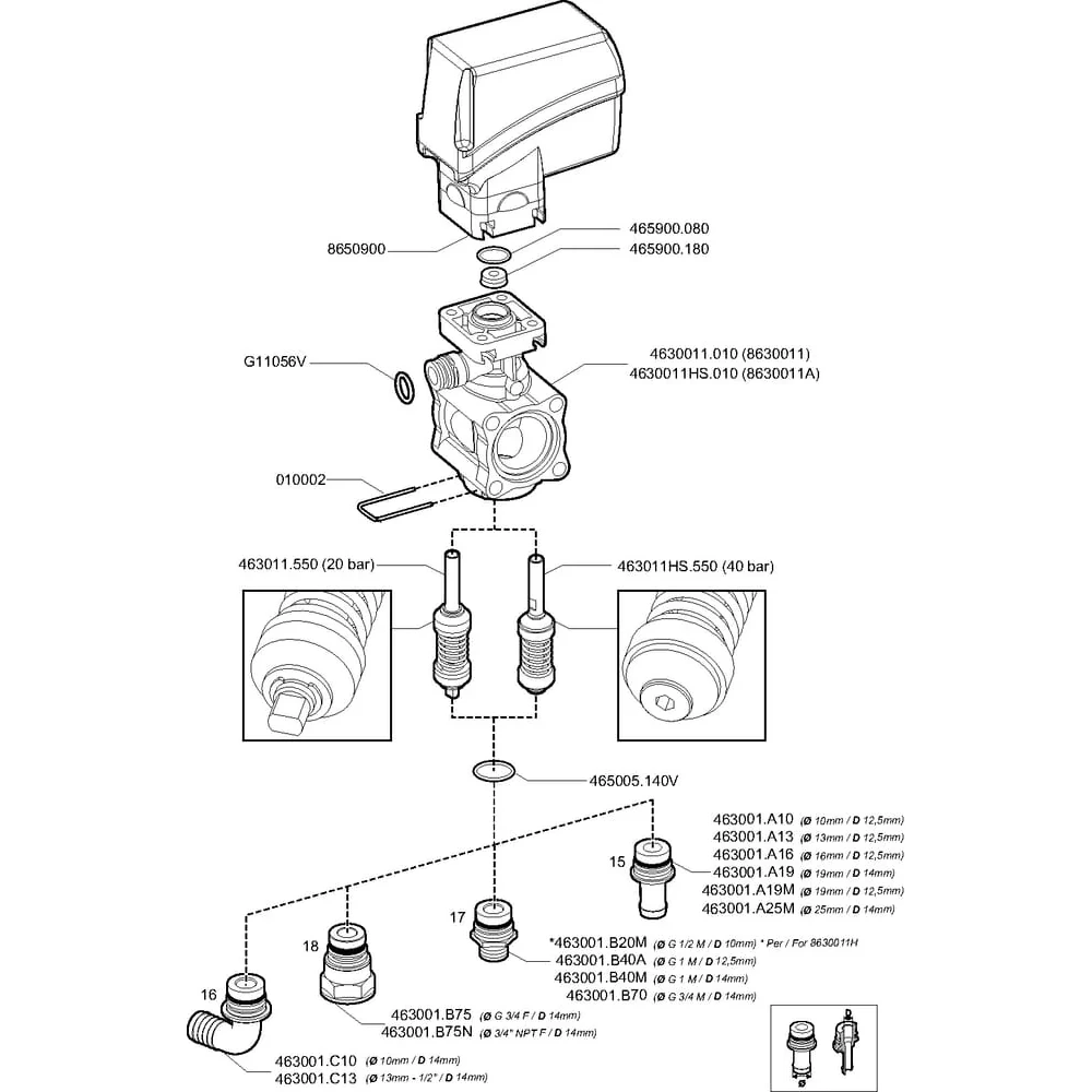 ARAG - 8630011 - Electric control valve 863