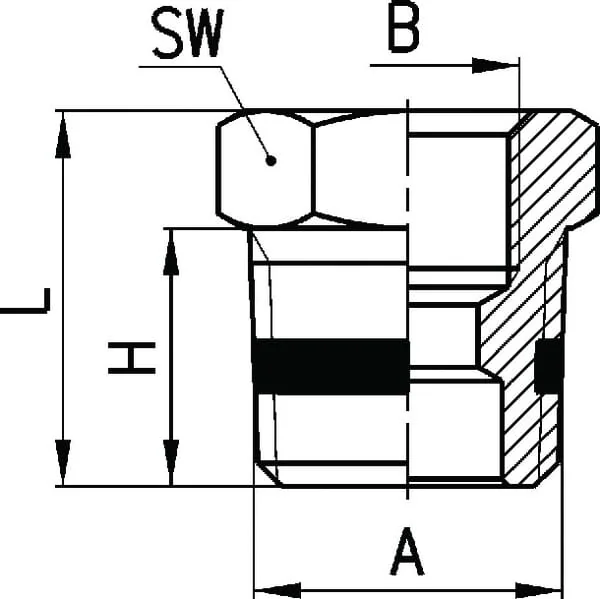 Camozzi - S25301214 - S2530 Raccordo per tubo 1/2-1/4