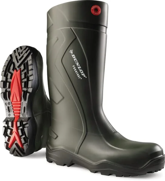 Dunlop - C76293341 - Stivali verdi, Classe S5, Taglia 7 Wellingtons Purofort® Dunlop