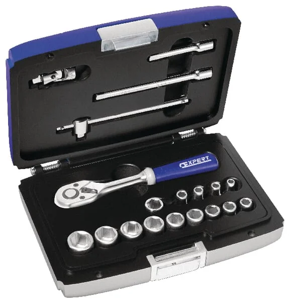Expert - E030700 - Expert Socket set 1/4"-19-piece - 3258950307008