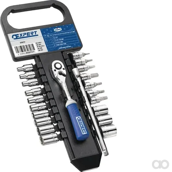 Expert - E030727 - Expert Socket set 1/4", 22-piece - 3258950307275