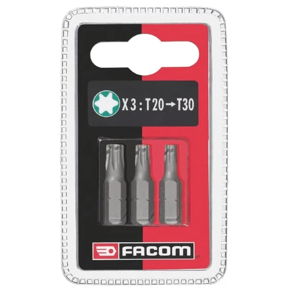 Facom - EX12J3 - Facom Set of 3 bits 25mm T20-30 - 3148518210010