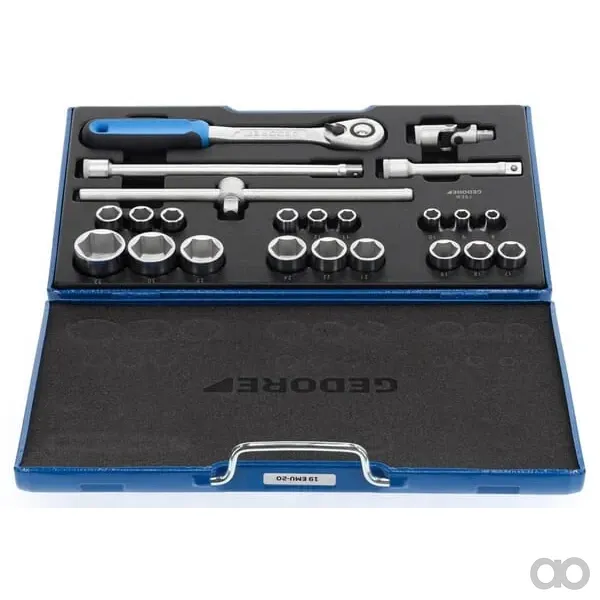 Gedore - DP19EMU20 - Socket Set 1/2, 23-pc