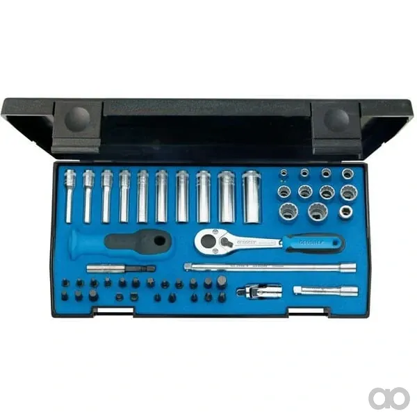 Gedore - DP20LMU10 - Gedore Socket wrench set 1/4" 49-pc, Socket set - 4010886854433