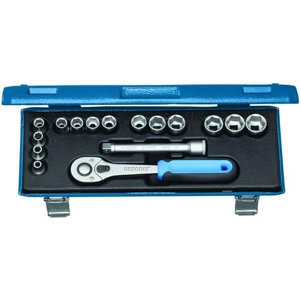 Gedore - DP30JMU10 - Gedore Socket wrench set 3/8" 16-pc, Socket set - 4010886934784