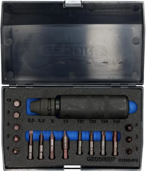 Gedore - HGK1900018 - K 1900-018 Impact Screwdriver Set 1/2"