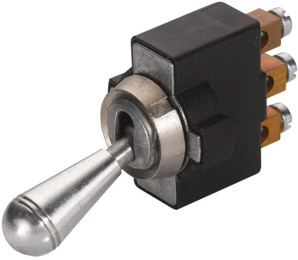 Hella - 6FG002312001 - Rocker Switch, S28, 3-Pin, Diameter 12.5mm, Chrome