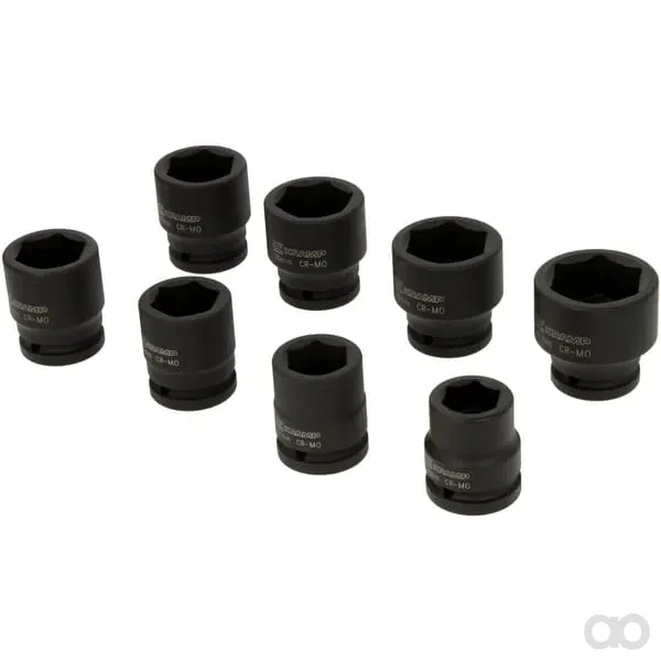 Kramp - 1803928009PKR - Set of Impact Sockets 3/4" 8 pcs