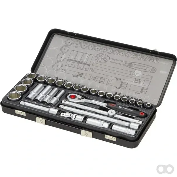 Kramp - 180429200KR - Socket Set 1/2", 29 pcs