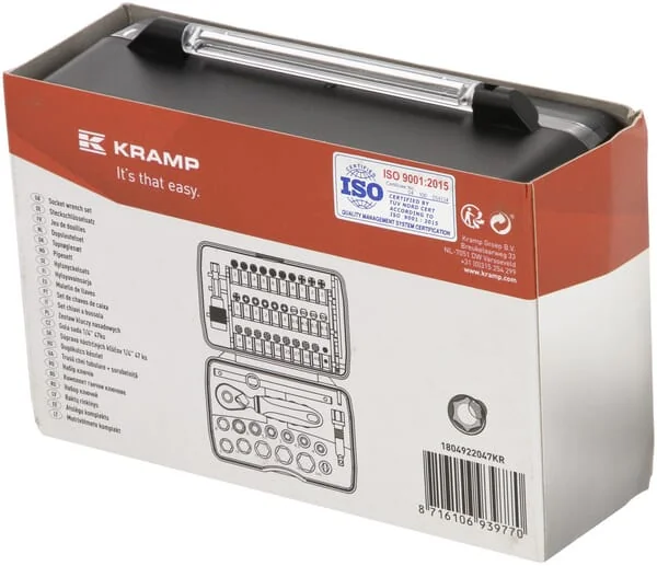 Kramp - 1804922047KR - Socket Set Mini 1/4" 47 pcs